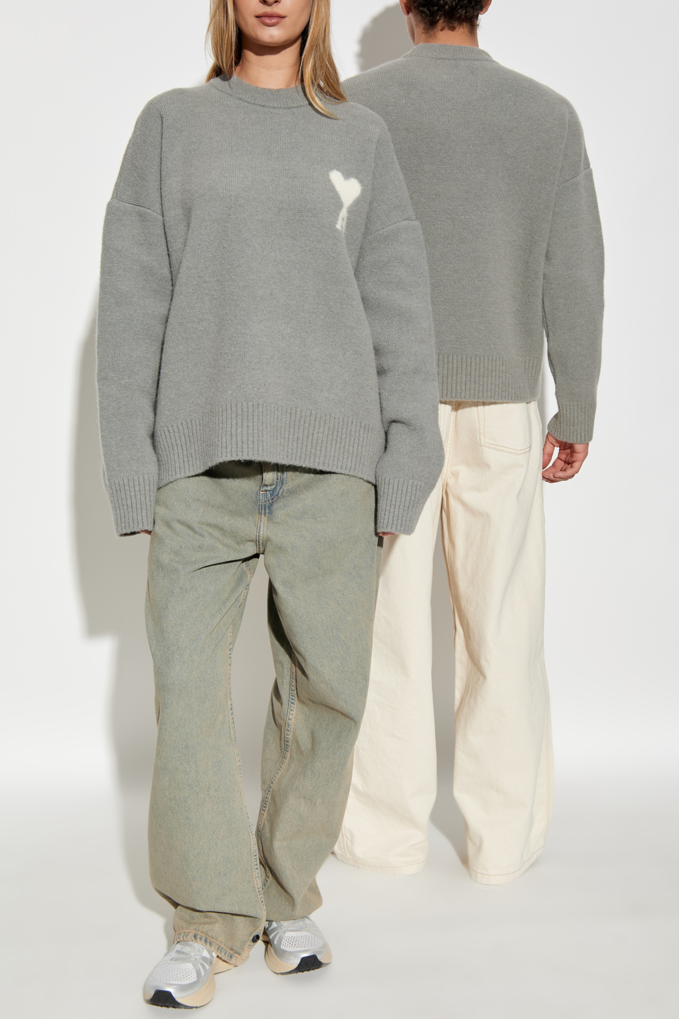 andie　　ami alexander mattiussi Ami Alexandre Mattiussi Sweater with logo | Men's Clothing